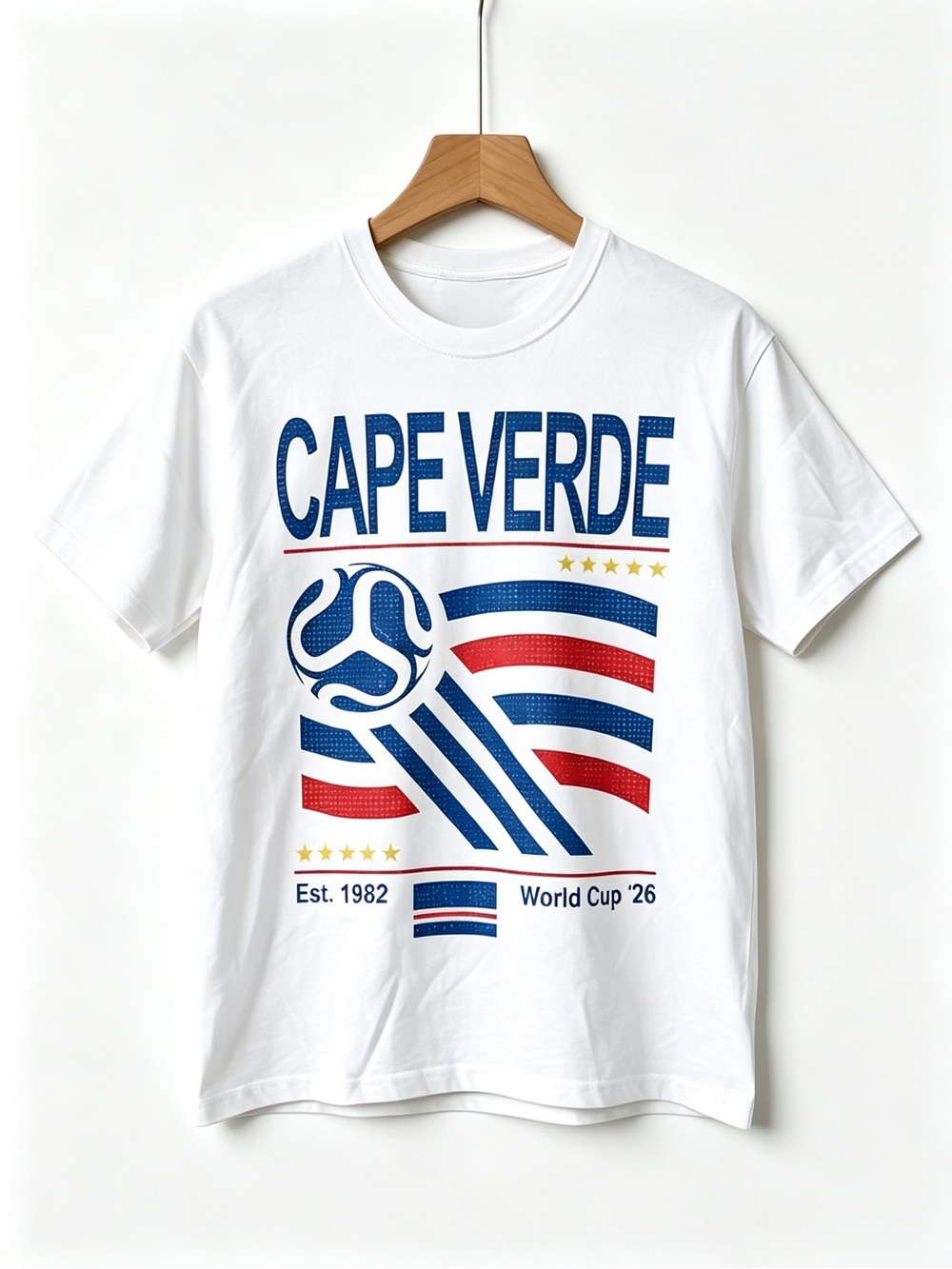 Vintage Cape Verde Soccer World Womens Mens T-shirt Unisex